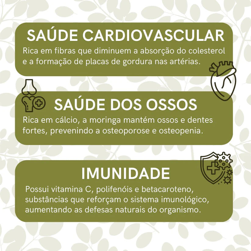 Moringa em Pó ou Capsulas - 100% pura